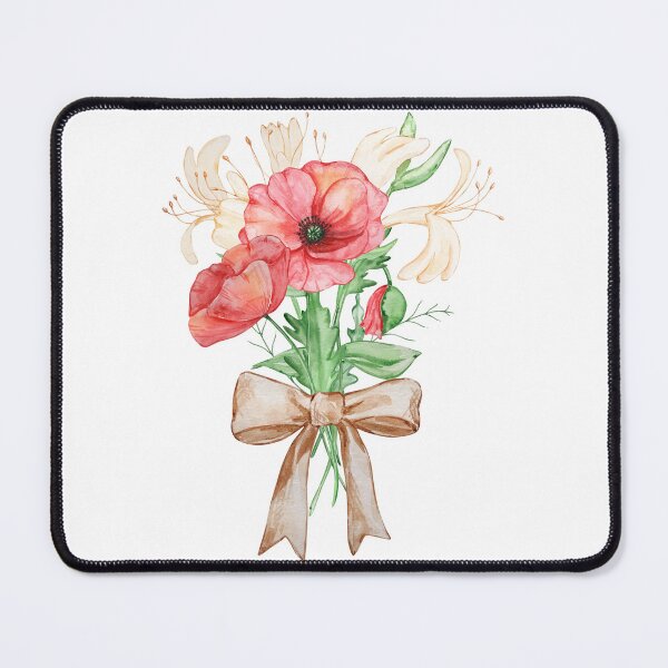 Item preview, Birth Month Flower Poppy Bouquet designed and sold by SvetlanaArt.