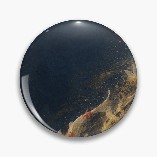 Item preview, Golden Stream Koi Fish Wall Art designed and sold by Yugen Veilshadow.