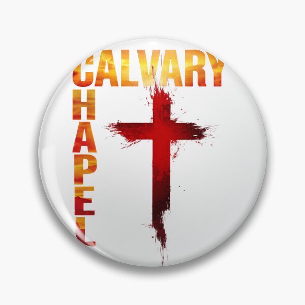 Item preview, Calvary Chapel Bold Vertical Text & Splatter Cross Christian Design designed and sold by Jen.Lou.