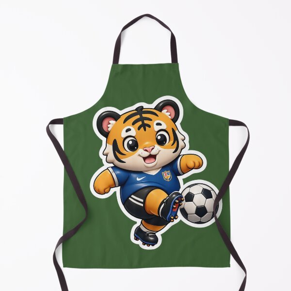 Item preview, Chibi Tiger Soccer Star 3D Sticker designed and sold by krazzyremo.