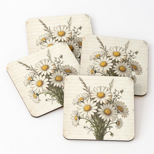 Item preview, Vintage Daisy Bouquet Illustration - Botanical Wildflower Art designed and sold by Darlin8888.