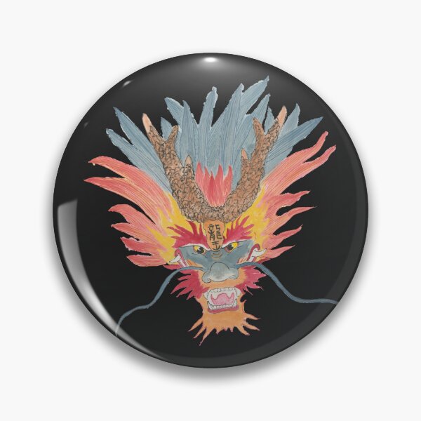 Item preview, Dragon Head | Traditional East Asian Dragon Brush Painting designed and sold by HiddenJade.