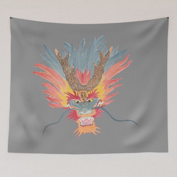 Item preview, Dragon Head | Traditional East Asian Dragon Brush Painting designed and sold by HiddenJade.