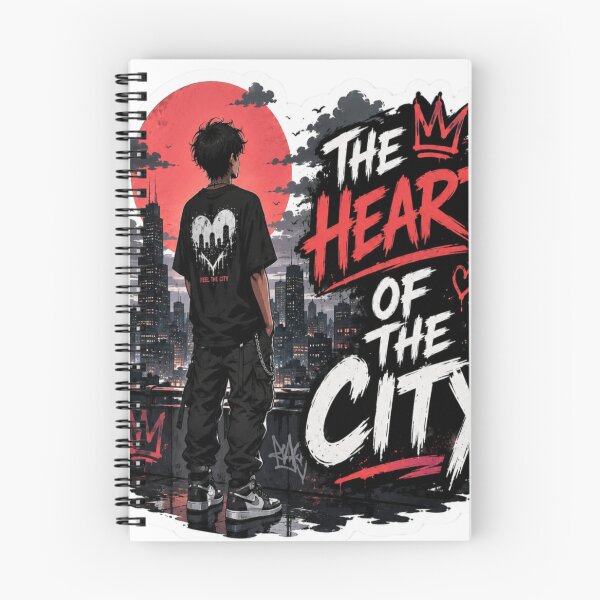 Item preview, The Heart of the City – Urban Back View Sticker designed and sold by Genzfirevibes.
