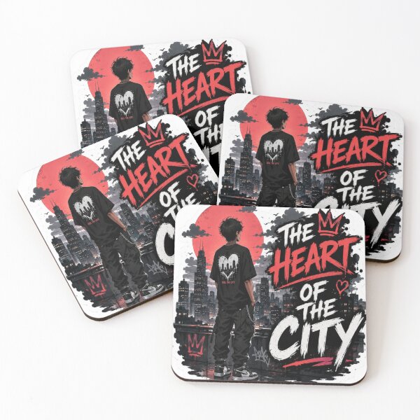 Item preview, The Heart of the City – Urban Back View Sticker designed and sold by Genzfirevibes.