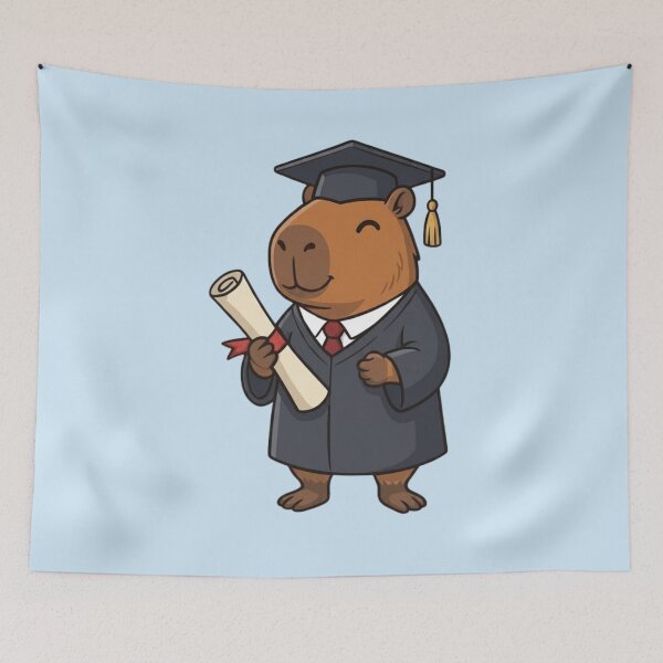 Item preview, School Capybara Graduate designed and sold by Ivy-Triggs.