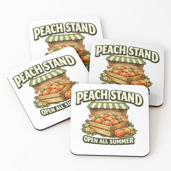 Item preview, Peach Stand Open All Summer designed and sold by Concrete Coffee Studio.
