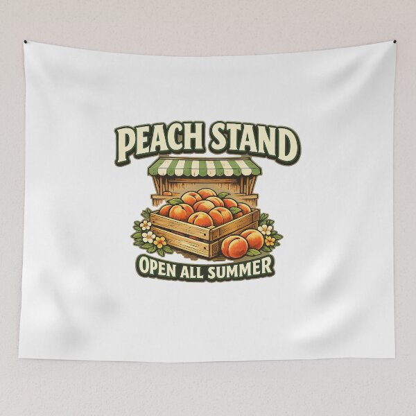 Item preview, Peach Stand Open All Summer designed and sold by Concrete Coffee Studio.