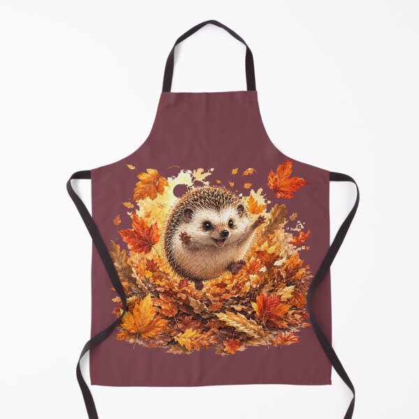 Item preview, Autumn Hedgehog Fall Leaves Cottagecore  designed and sold by MagicMakerPh⭐⭐⭐⭐⭐.