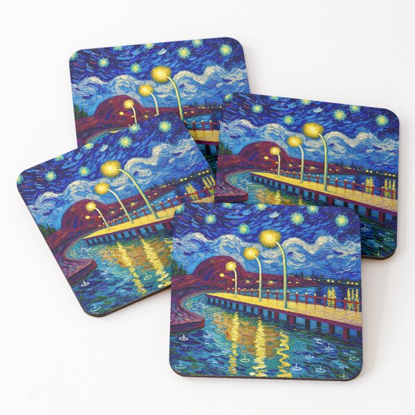 Item preview, Starry Night After David Hockney designed and sold by Vicky Brago-Mitchell®.