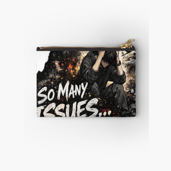 Item preview, So Many Issues – Broken Mind Aesthetic Sticker designed and sold by Genzfirevibes.