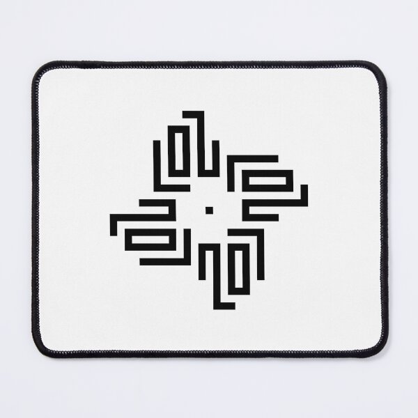 Item preview, LOU | Black  | Modern Geometric Kufi Calligraphy | From Name to Art   designed and sold by FOR YOUR NAME.