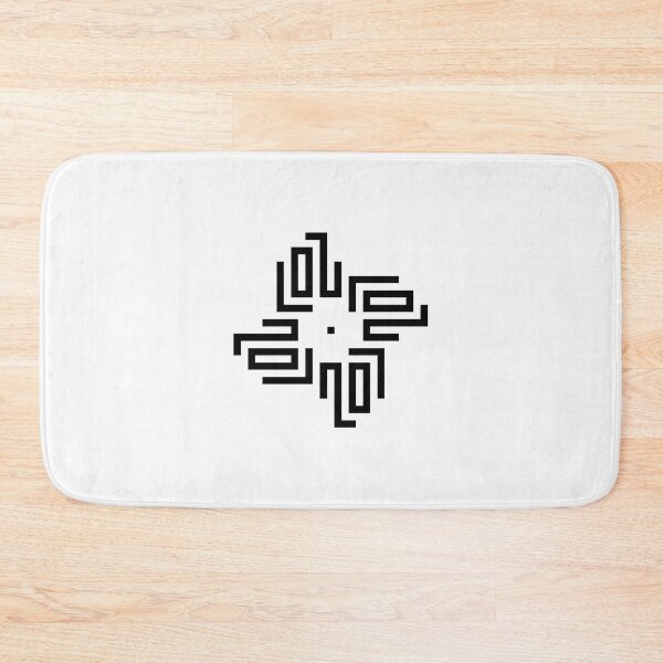 Item preview, LOU | Black  | Modern Geometric Kufi Calligraphy | From Name to Art   designed and sold by FOR YOUR NAME.