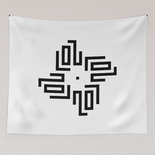 Item preview, LOU | Black  | Modern Geometric Kufi Calligraphy | From Name to Art   designed and sold by FOR YOUR NAME.