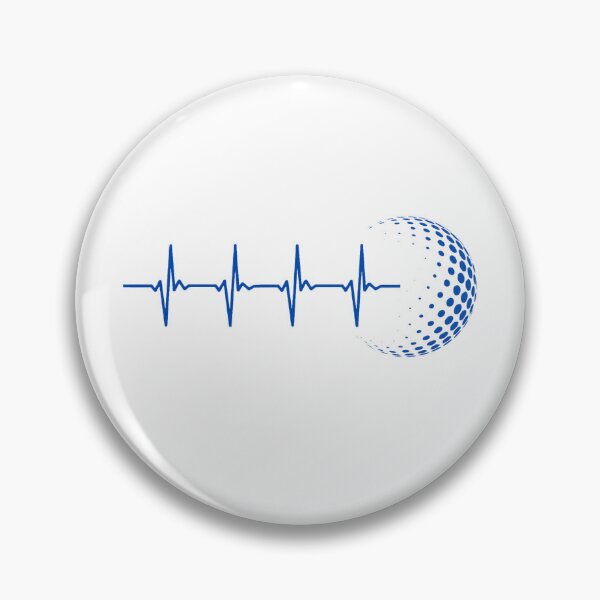 Item preview, Golf Heartbeat Pulse Line | Golf Lover Gift | Golfer ECG Golf Ball Design designed and sold by NeO² Studio.