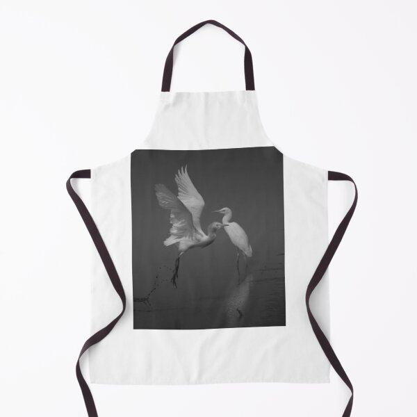 Item preview, Two Egrets Dancing Over Coastal Waters designed and sold by risagradyi.