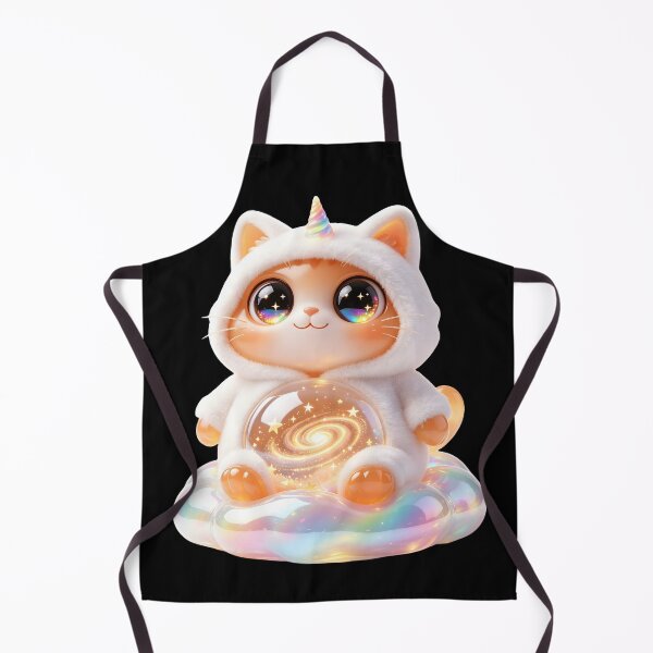 Item preview, Emerald Cat - Magical Unicorn Dream: The Starry Rainbow Guardian designed and sold by ABYSSLAB.