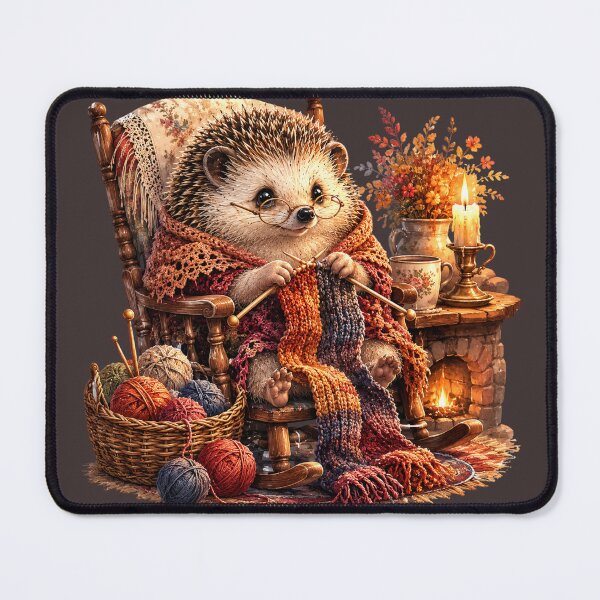 Item preview, Knitting Hedgehog Cozy Cottagecore  designed and sold by MagicMakerPh⭐⭐⭐⭐⭐.