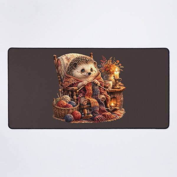 Item preview, Knitting Hedgehog Cozy Cottagecore  designed and sold by MagicMakerPh⭐⭐⭐⭐⭐.