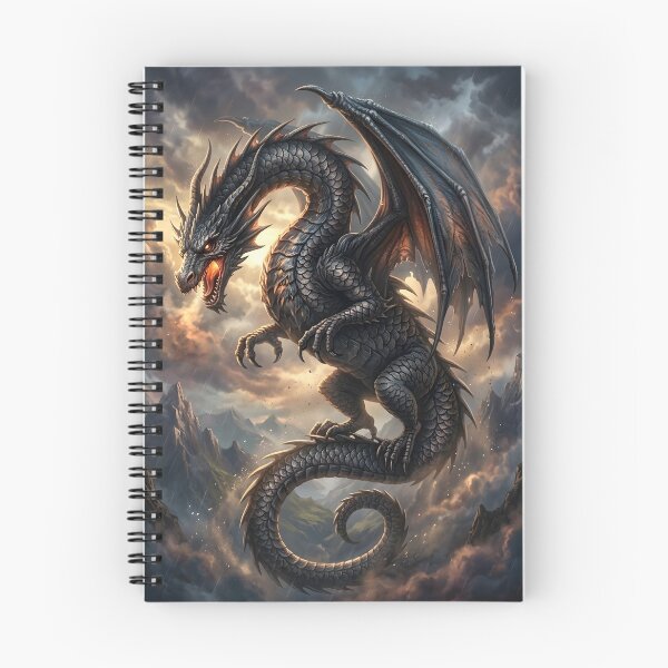 Item preview, Stormfire Dragon of the Ruined Peaks designed and sold by DragonSerpent Ink.