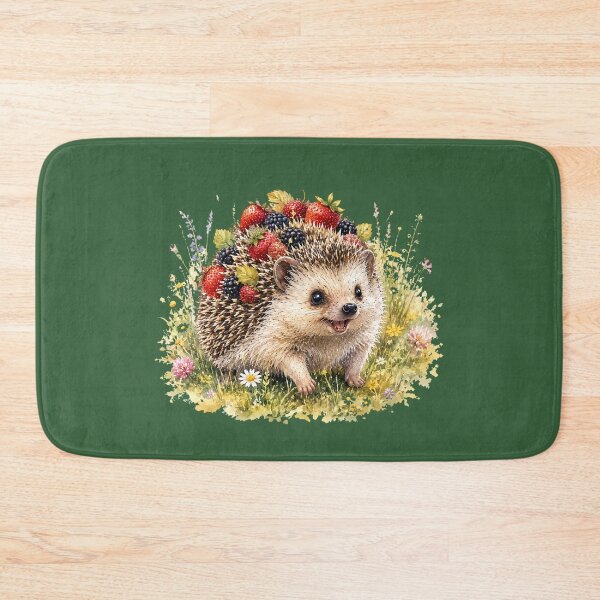 Item preview, Berry Harvest Hedgehog Cottagecore Woodland  designed and sold by MagicMakerPh.