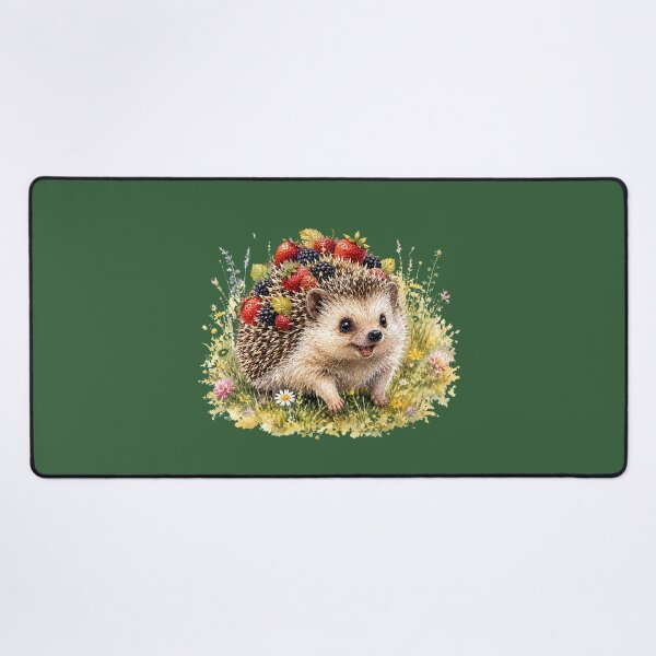 Item preview, Berry Harvest Hedgehog Cottagecore Woodland  designed and sold by MagicMakerPh⭐⭐⭐⭐⭐.