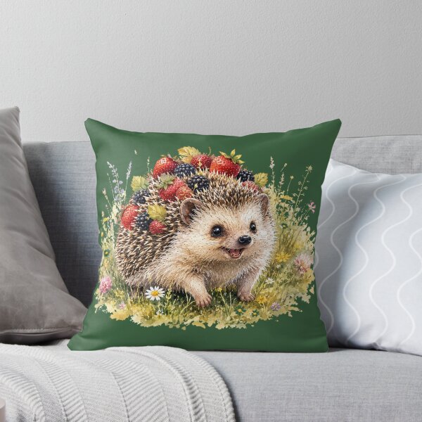Item preview, Berry Harvest Hedgehog Cottagecore Woodland  designed and sold by MagicMakerPh⭐⭐⭐⭐⭐.