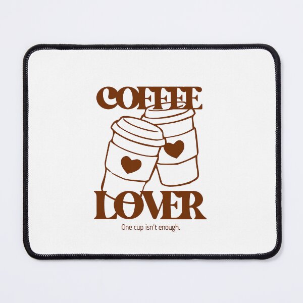 Item preview, Double Coffee Cups - One Cup Isnt Enough Retro Design For Light Color designed and sold by SimplyDraftShop.