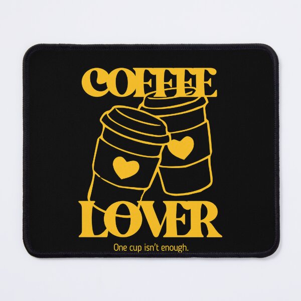 Item preview, Double Coffee Cups - One Cup Isnt Enough Retro Design For Dark Color designed and sold by SimplyDraftShop.
