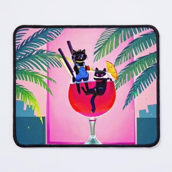 Item preview, Cool Black Cats Tropical Cocktail designed and sold by BLUESKY11a.