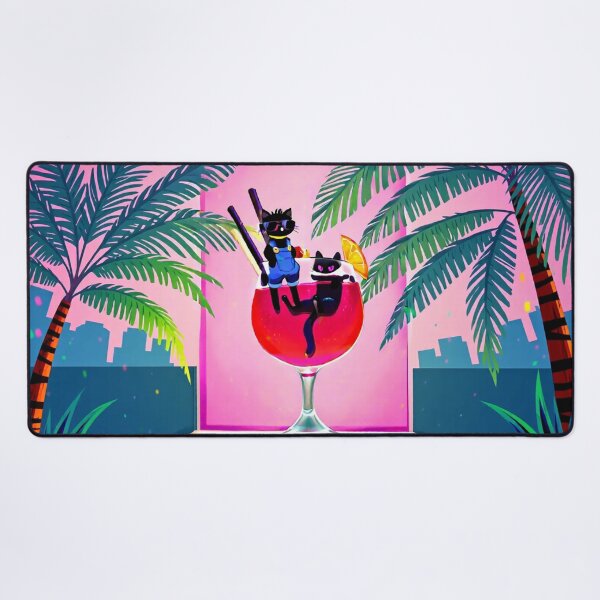Item preview, Cool Black Cats Tropical Cocktail designed and sold by BLUESKY11a.
