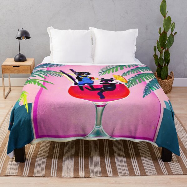 Item preview, Cool Black Cats Tropical Cocktail designed and sold by BLUESKY11a.