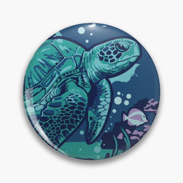Item preview, Sea Turtle Floating in Deep Blue Ocean designed and sold by BHP Studio.