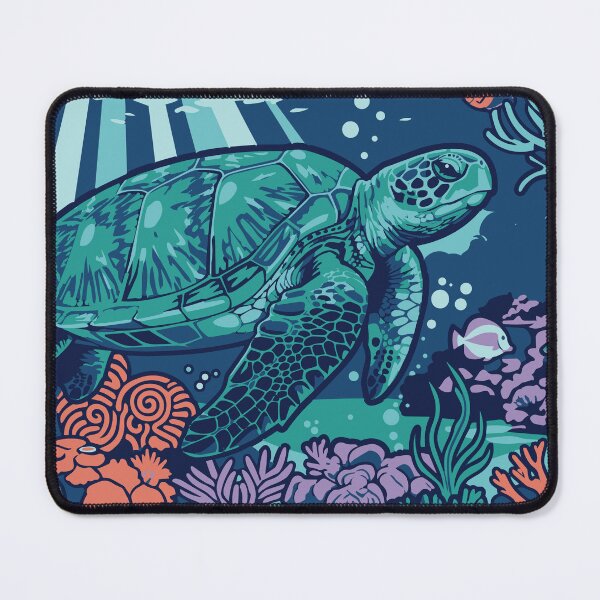 Item preview, Sea Turtle Floating in Deep Blue Ocean designed and sold by BHP Studio.
