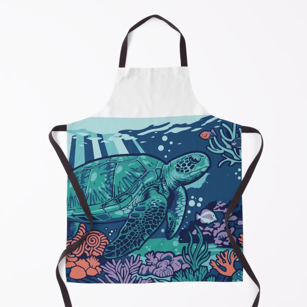 Item preview, Sea Turtle Floating in Deep Blue Ocean designed and sold by BHP Studio.