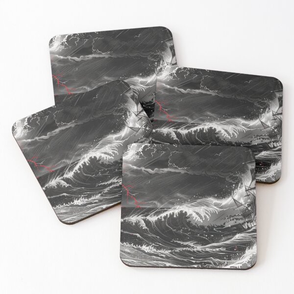 Item preview, Viking Drakkar Ragnarok Storm Hoodie / Deskmat – Red Lightning Grimdark Art designed and sold by VectorForge.