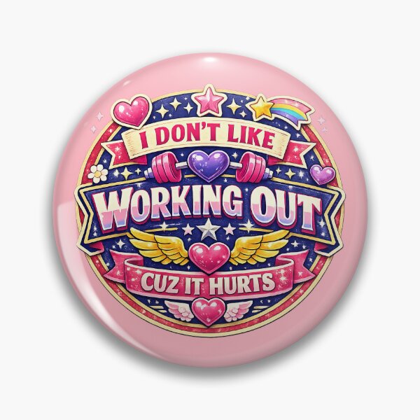 Item preview, I Don't Like Working Out Cuz It Hurts, Cute Kawaii Y2K Gym Humor designed and sold by graphic-genie.
