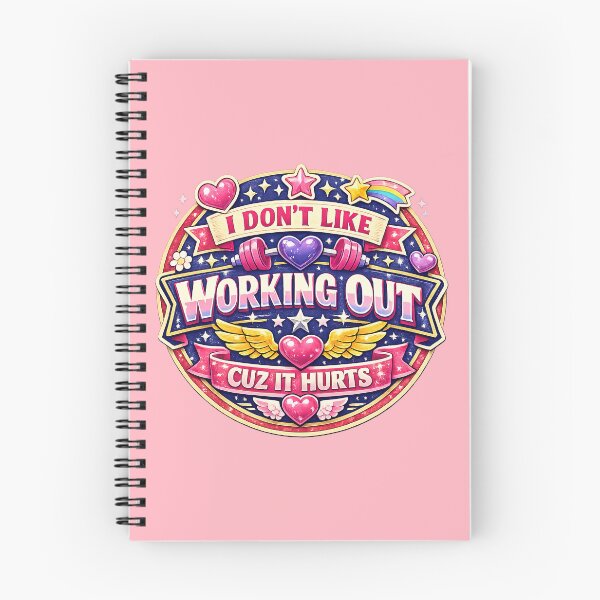Item preview, I Don't Like Working Out Cuz It Hurts, Cute Kawaii Y2K Gym Humor designed and sold by graphic-genie.
