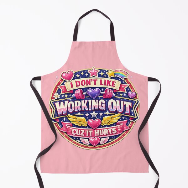 Item preview, I Don't Like Working Out Cuz It Hurts, Cute Kawaii Y2K Gym Humor designed and sold by graphic-genie.