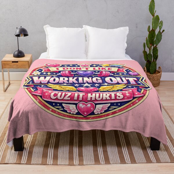 Item preview, I Don't Like Working Out Cuz It Hurts, Cute Kawaii Y2K Gym Humor designed and sold by graphic-genie.