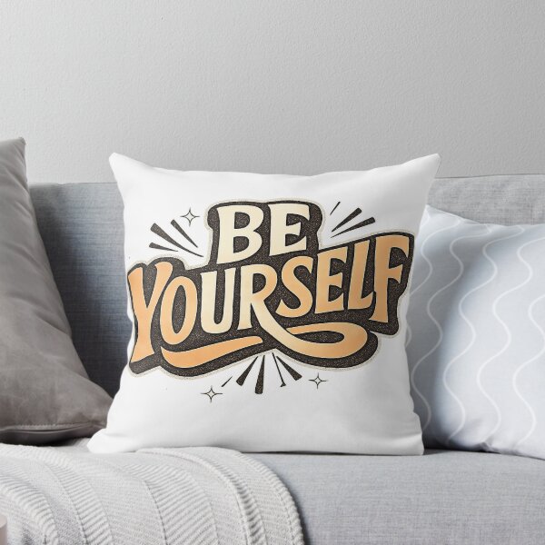Item preview, Be Yourself | Retro Inspirational Quote  designed and sold by SilkBrushDreams.