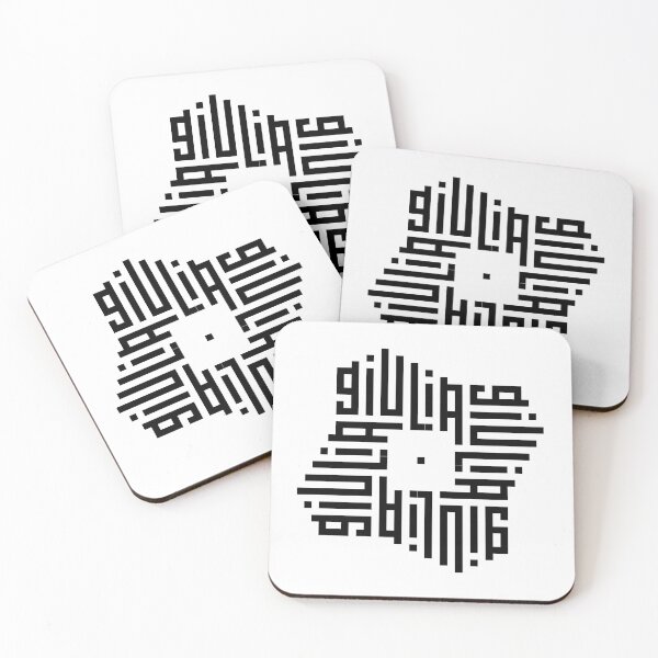 Item preview, GIULIA | Black  | Modern Geometric Kufi Calligraphy | From Name to Art   designed and sold by FOR YOUR NAME.