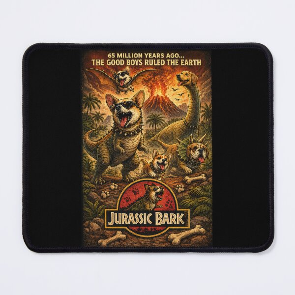 Item preview, Jurassic Bark Funny Dinosaur Dog Parody designed and sold by thesmokeydogs.