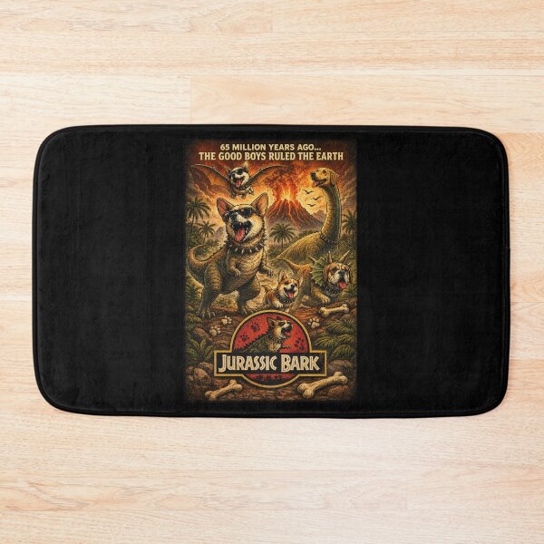 Item preview, Jurassic Bark Funny Dinosaur Dog Parody designed and sold by thesmokeydogs.