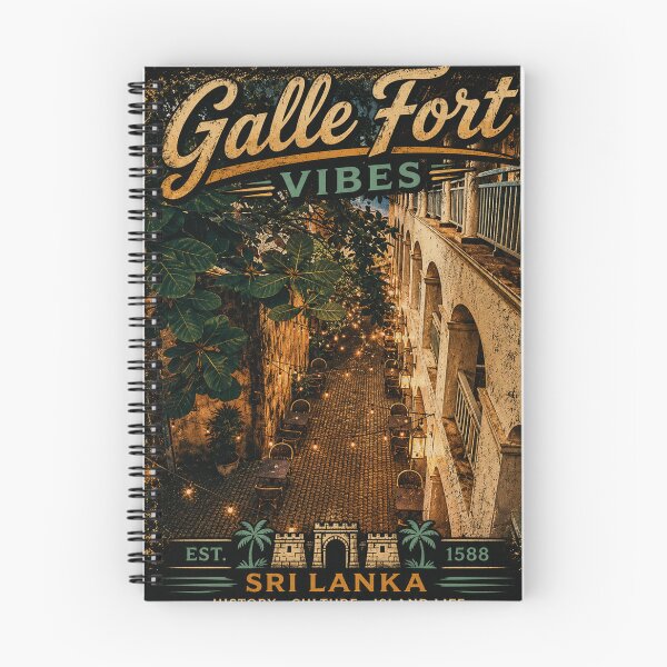 Item preview, Galle Fort Vibes – Colonial Courtyard Café Vintage T-Shirt Design designed and sold by GooniSL.