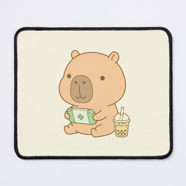 Item preview, Copy of Copy of Cute Capybara Game Lover with Boba Tea designed and sold by jdaydrawing.