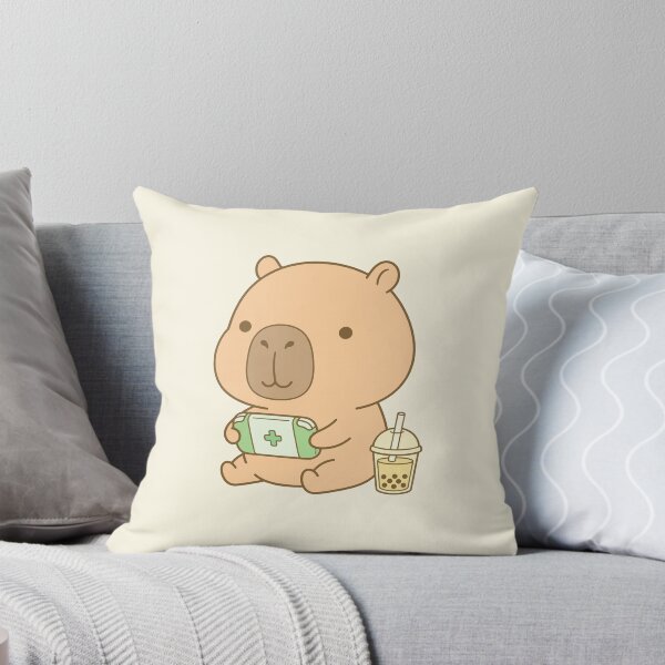 Item preview, Copy of Copy of Cute Capybara Game Lover with Boba Tea designed and sold by jdaydrawing.