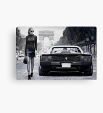 Miss Ferrari Testarossa Canvas Print