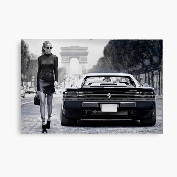 Miss Ferrari Testarossa Canvas Print