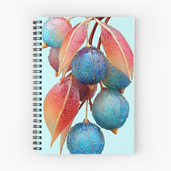Item preview, Ethereal Glowing Blue Berries with Dew Drops designed and sold by colorful-white.